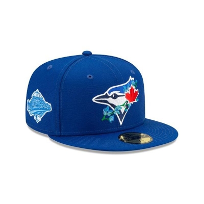 Sapca New Era Toronto Blue Jays MLB Side Patch Bloom 59FIFTY Fitted - Albastri